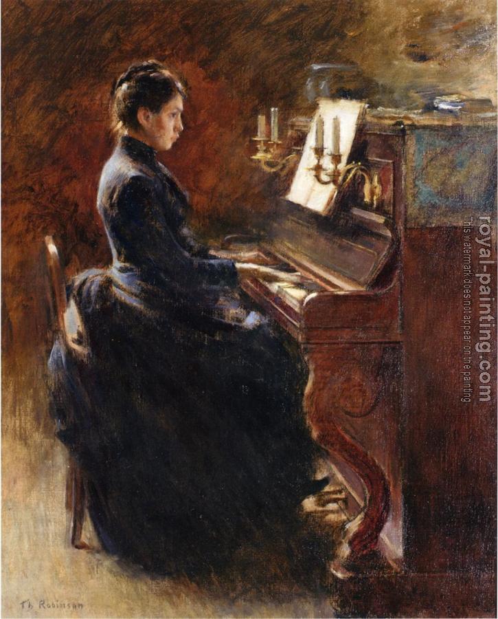 Theodore Robinson : Girl at Piano